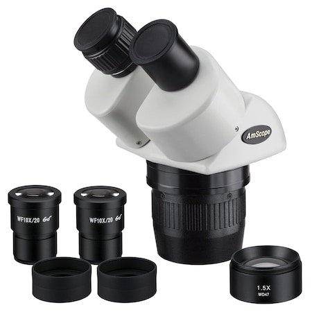 Amscope 20X-60X Super Widefield Stereo Binocular Microscope Head SW24BY